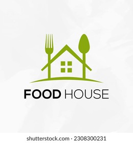 Food House, Restaurant Logo Design-Vorlage