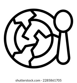 Food hunger icon outline vector. Poverty people. Street person