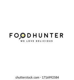 Food Hunter logo creative design color