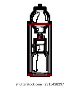 food ice drip coffee game pixel art retro vector. bit food ice drip coffee. old vintage illustration