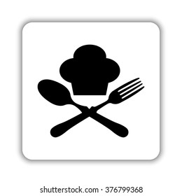 food icon -  black vector icon