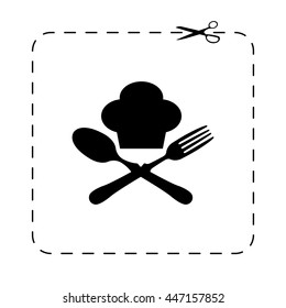food icon  - black vector icon