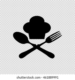food icon  - black vector icon
