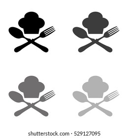 food icon  - black vector icon