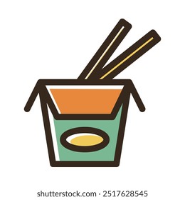 food icon with a clean and modern design, placed on a white background. This icon is designed with clear details and contrasting colors, ensuring optimal readability and visibility.