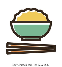 food icon with a clean and modern design, placed on a white background. This icon is designed with clear details and contrasting colors, ensuring optimal readability and visibility.