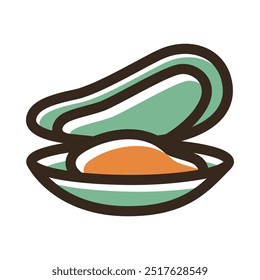 food icon with a clean and modern design, placed on a white background. This icon is designed with clear details and contrasting colors, ensuring optimal readability and visibility.