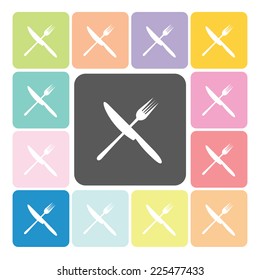 Food Icon color set vector illustration.
