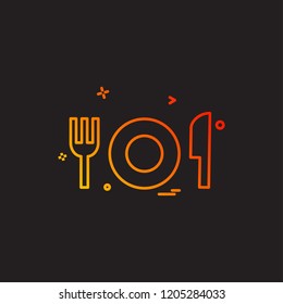 Food icon design vector