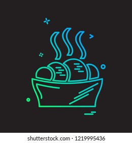 Food icon design vector