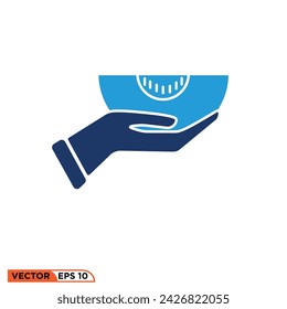 Food icon design vector graphic of template, sign and symbol, colod solid