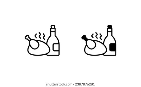 Food icon design with white background stock illustration