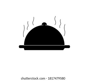 food icon displaying hot food and plate