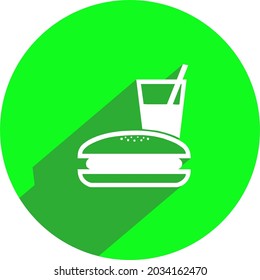 icono de comida en diseño plano.
