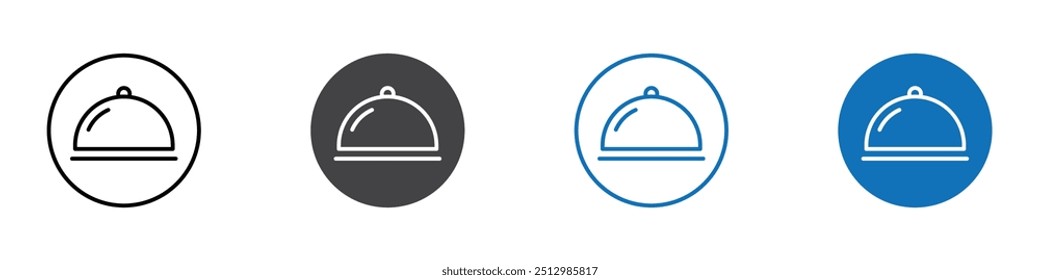 Food icon flat editable icon mark set.