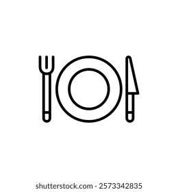 Food icon Flat fill set collection