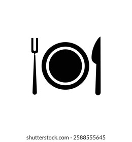 Food icon Flat vector set outline