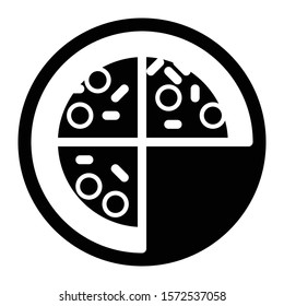 food icon glyph vector design