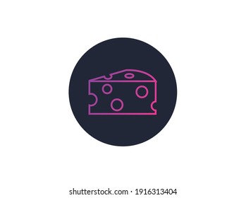 Food Icon Gradient Cheese 