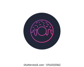 Essenssymbol Gradient Donuts