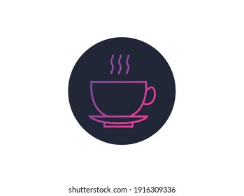 Food Icon Gradient Hot Drink
