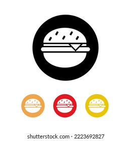 Food icon, hamburger icon, menu icon, ui design, website, element, symbol