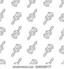 Food icon, hand drawn fast food icon, doodle food and beverage icon set