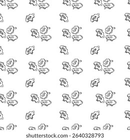 Food icon, hand drawn fast food icon, doodle food and beverage icon set