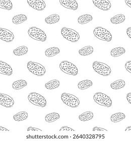 Food icon, hand drawn fast food icon, doodle food and beverage icon set