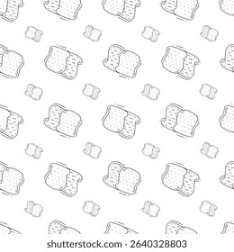 Food icon, hand drawn fast food icon, doodle food and beverage icon set