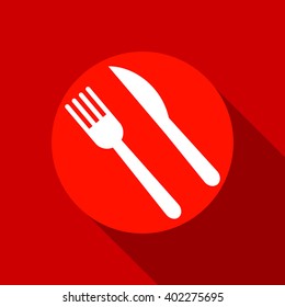 Food Icon, and knife, vector