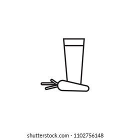 food icon line black vector white