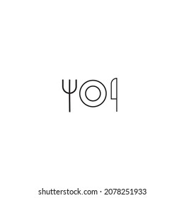 Food icon or food location icon vector file.