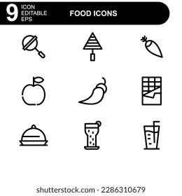 food icon or logo isolated sign symbol vector illustration - high quality black style vector icons