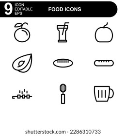 food icon or logo isolated sign symbol vector illustration - high quality black style vector icons