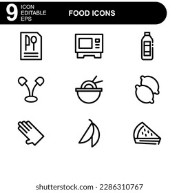 food icon or logo isolated sign symbol vector illustration - high quality black style vector icons