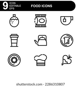 food icon or logo isolated sign symbol vector illustration - high quality black style vector icons