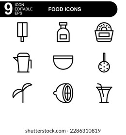 food icon or logo isolated sign symbol vector illustration - high quality black style vector icons