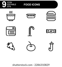food icon or logo isolated sign symbol vector illustration - high quality black style vector icons