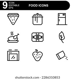 food icon or logo isolated sign symbol vector illustration - high quality black style vector icons