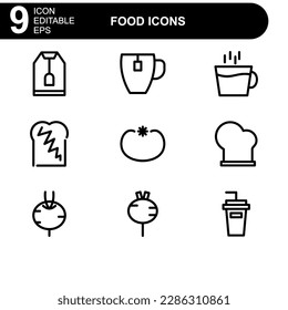 food icon or logo isolated sign symbol vector illustration - high quality black style vector icons