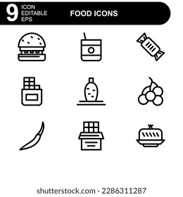 food icon or logo isolated sign symbol vector illustration - high quality black style vector icons