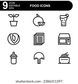 food icon or logo isolated sign symbol vector illustration - high quality black style vector icons