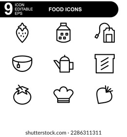 food icon or logo isolated sign symbol vector illustration - high quality black style vector icons