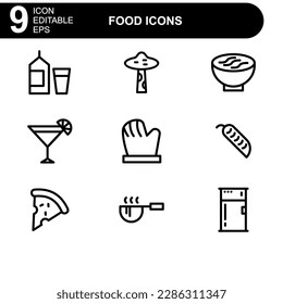 food icon or logo isolated sign symbol vector illustration - high quality black style vector icons