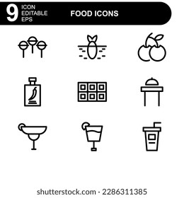 food icon or logo isolated sign symbol vector illustration - high quality black style vector icons