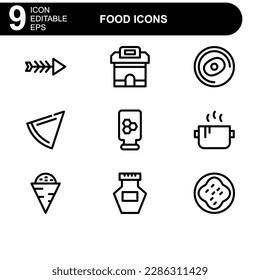 food icon or logo isolated sign symbol vector illustration - high quality black style vector icons
