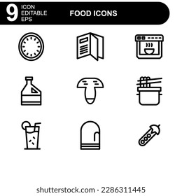food icon or logo isolated sign symbol vector illustration - high quality black style vector icons