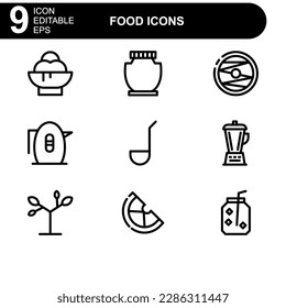 food icon or logo isolated sign symbol vector illustration - high quality black style vector icons
