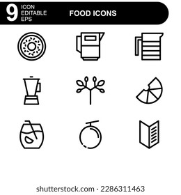 food icon or logo isolated sign symbol vector illustration - high quality black style vector icons
